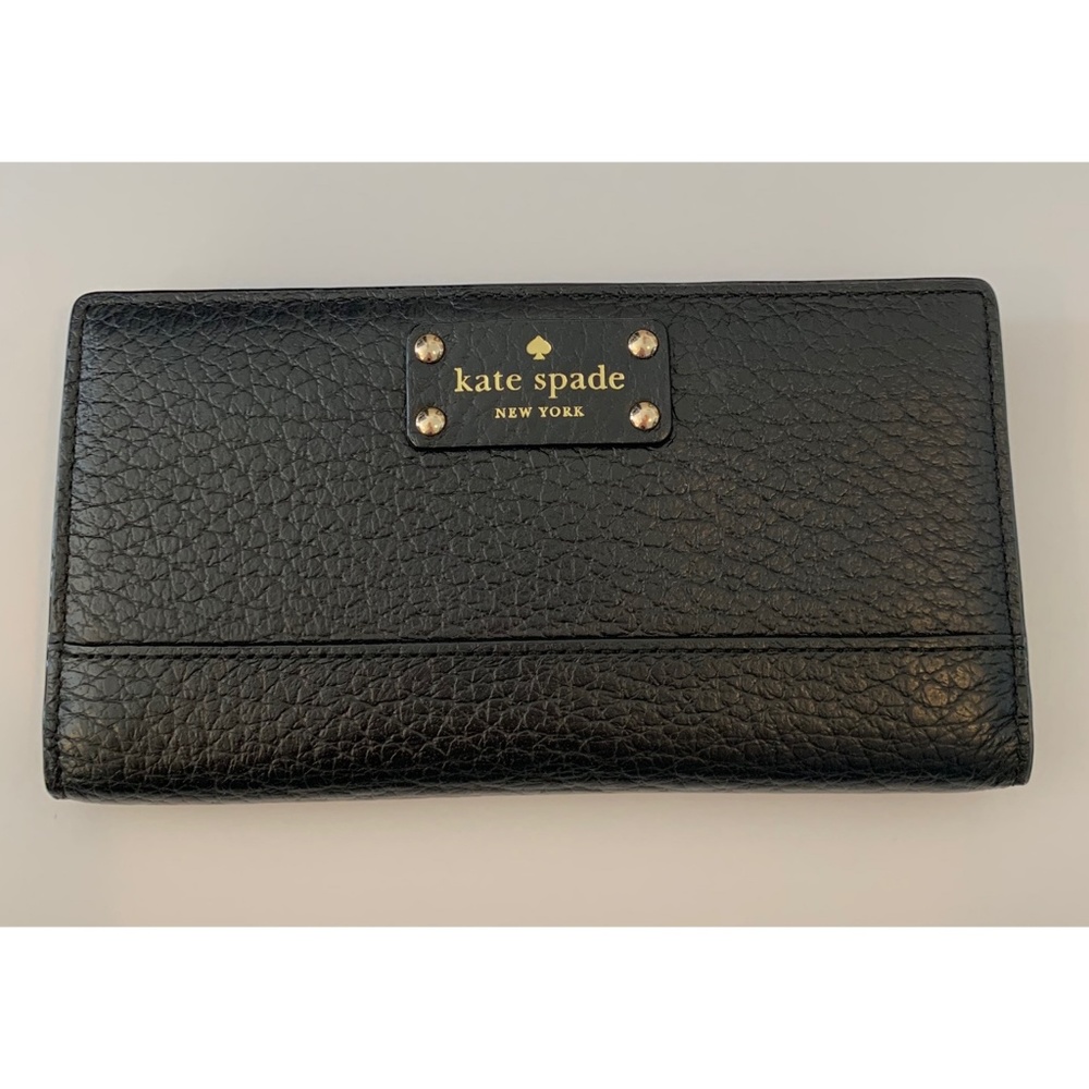 Kate Spade Bay Street Stacy Black Leather Wallet